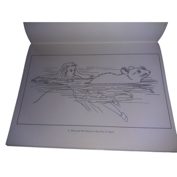 Alice in Wonderland Coloring Book British Library Pomegranate Soft Cover - Picture 8 of 11